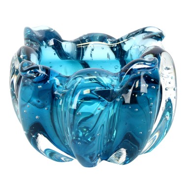 Cachepot Murano Gouda Aqua Marine