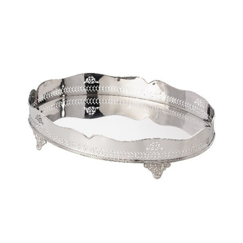 Bandeja de Latão Niquelado Linea