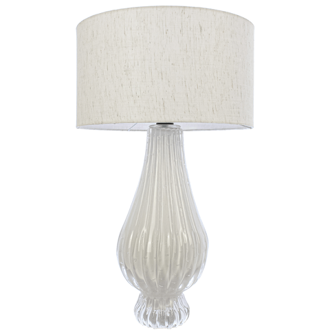 Abajur Murano Villette Branco Perola