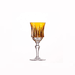 Taça Cristal Lapidado 66 Licor  Amarelo 80ml