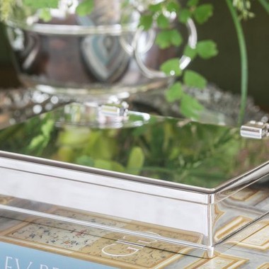 Caixa de Chá Prata com 6 Divisões St James