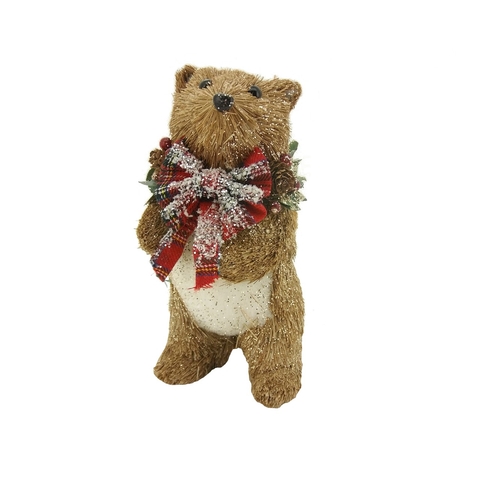 Urso Rústico Natural em Pé