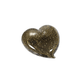 Coração Murano Decorativo Onix com Ouro 24k