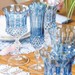 Taça Cristal Lapidado 69 P/Vinho Tinto Azul Claro Mozart 340ml