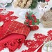 Kit 6 Guardanapos Algodão Xadrez Natal
