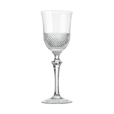Taça de Cristal Lapidado 50 P/Vinho Tinto Incolor