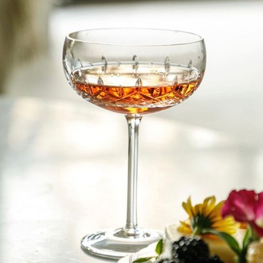 Taça Cristal Lapidado P/ Champagne Coupe 01 - 240ml