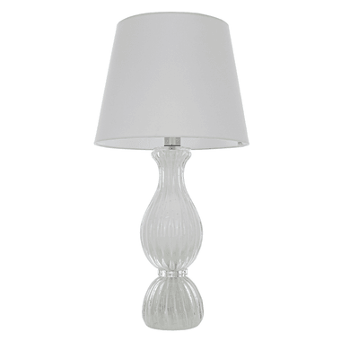 Abajur Murano Louvre M Quartzo Perola