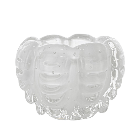 Cachepot Murano Fioresi Quartzo Perola