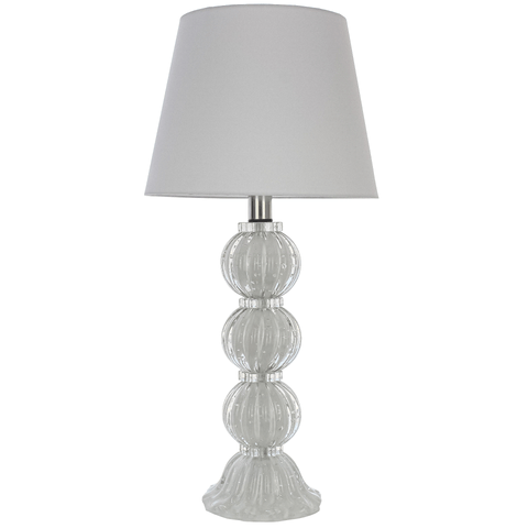 Abajur Murano Versailles Quartzo Perola