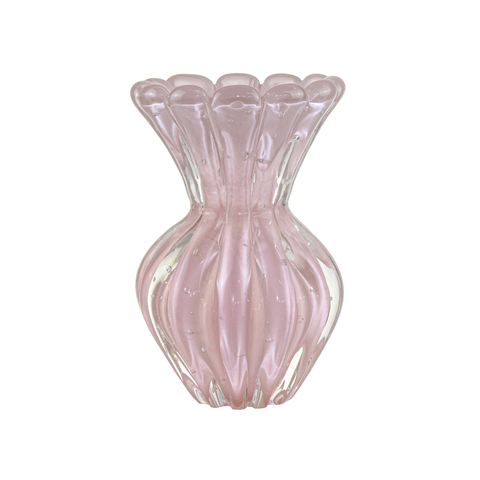 Vaso de Murano Babi Jade Rosa