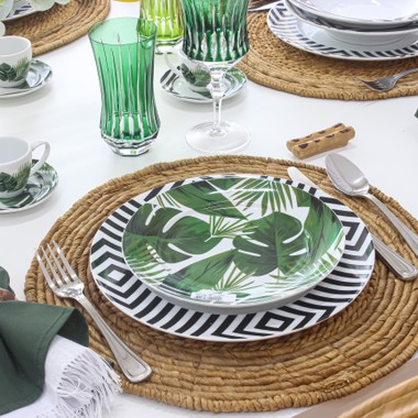 Prato Sobremesa de Porcelana Versa Atlantica