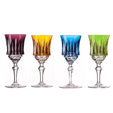 Kit 4 Taças Cristal Lapidado 66 Licor 80ml