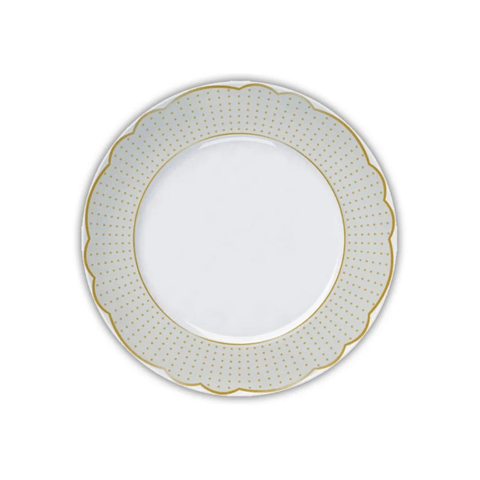 Prato Sobremesa de Porcelana Versa Royal Off White