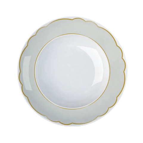 Prato Fundo de Porcelana Versa Royal Off White