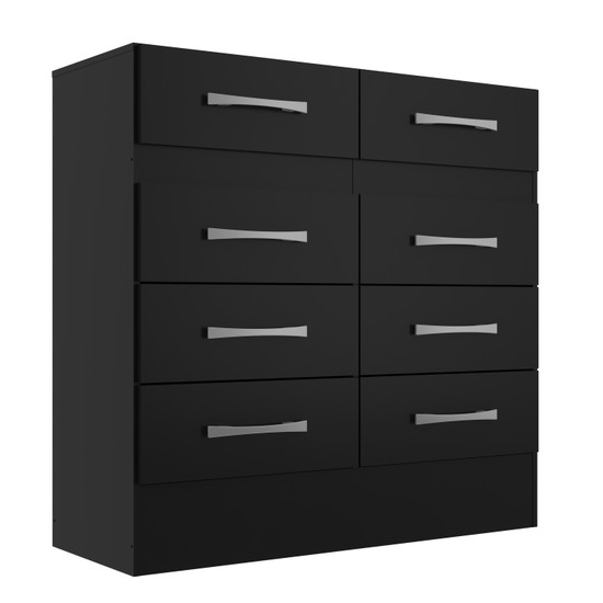 Cômoda Roupeiro Imperatriz 8 Gavetas Cor Preta Imperatriz