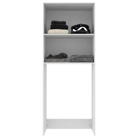 Armário Multiuso Lavanderia 3 Portas 2 Nichos Elite Branca