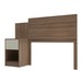 Cabeceira de Solteiro Altesa 1 Gavetas 1 Nichos Castanho/Off