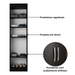 Guarda-Roupa Multiuso Solteiro Compact Preto - Direto Sim