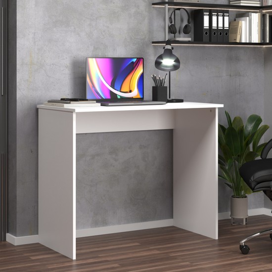 Mesa Escritório Escrivaninha Notebook Compact Branca