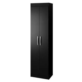 Armario Cozinha 2 Portas 4 Prateleiras Compact - Preto