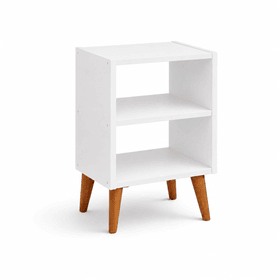 Mesa de Cabeceira Lim - 56x36x29,5cm - Cor Branco