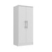 Armário Multiuso Compacto 2 Portas com Prateleiras Branco