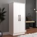 Armário Multiuso Compacto 2 Portas com Prateleiras Branco