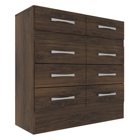 Cômoda Roupeiro Grande 8 Gavetas Cor Cacau Imperatriz