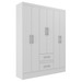 Guarda-Roupa Casal Magistral 6 Portas 2 Gavetas Cor Branco