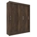 Guarda-Roupa Casal Magno 3 Portas de Correr Cor Cacau