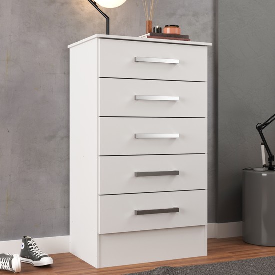 Cômoda 5 Gavetas Branca Esplendor