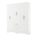 Guarda-Roupas Casal 6 Portas 3 Gavetas Branco Maestro