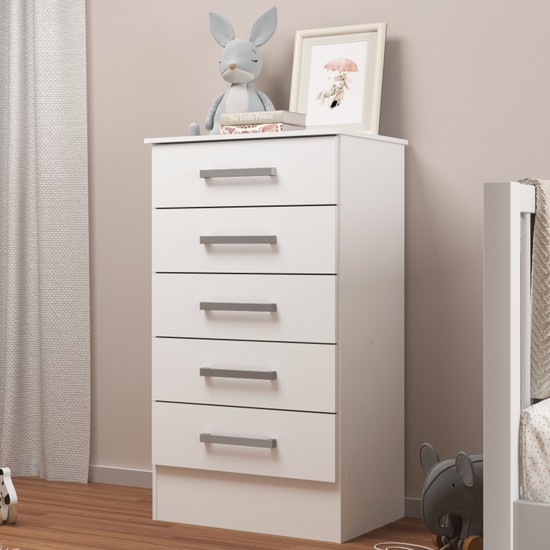 Cômoda Infantil 5 Gavetas Aurora