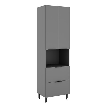 Paneleiro Lumina 700mm P/Micro 2pt 1pt Bas 1gv Cinza - Telasul