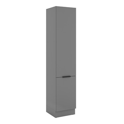 Paneleiro de Cozinha  Lumina 500mm com Rodapé 2 Portas Cinza - Telasul