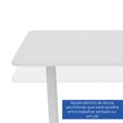 Mesa Gamer Escrivaninha Regulagem de Altura Elétrica 120 X 60cm Flexispot Branco - Telasul