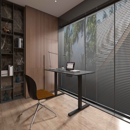 Mesa Gamer Escrivaninha Regulagem de Altura Elétrica 120 X 60cm Flexispot Preto - Telasul