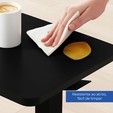 Mesa Auxiliar de Altura Ajustável 70x66cm Flexispot Grafite - Telasul