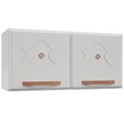 Armário de Cozinha de Aço Aéreo Duplo Baixo Mirage New Branco - Telasul