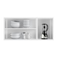 Armário de Cozinha de Aço Aéreo Triplo Médio Mirage New Branco - Telasul