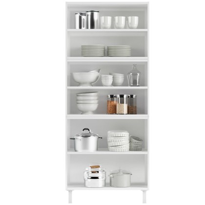 Paneleiro Duplo de Aço C/ Vidro Mirage New Branco - Telasul
