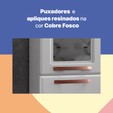Paneleiro Duplo de Aço C/ Vidro Mirage New Branco - Telasul