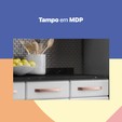 Balcão de Cozinha de Aço Triplo Mirage New C/ Tampo Branco - Telasul
