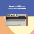 Armário de Cozinha de Aço Kit Triplo Topázio Smart Branco - Telasul