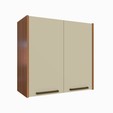 Armário Aéreo Fiorela 700mm – 2 Portas Arenas/Freijó - Telasul
