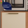 Paneleiro de Cozinha Fiorela 700mm P/ Micro 2 Portas Arenas/Freijó - Telasul