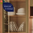 Cristaleira de Cozinha Fiorela 700mm com Vidro Reflecta Transparente - Telasul