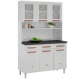 Armário de Cozinha de Aço Kit Triplo Mirage New Branco - Telasul