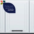 Armário Liz Duplo Médio Branco - Telasul Aço